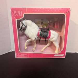 New 2016 Maison Battat White Camarillo Horse & Accessories For 6" Lori Doll